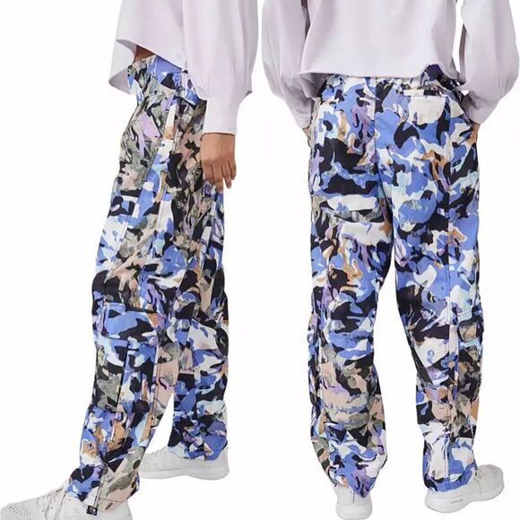 Free People Movement Cargo Pants L Purple Multi Mesmerize Me Cargo - Picture 1 of 12